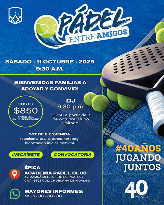 Pádel entre amigos